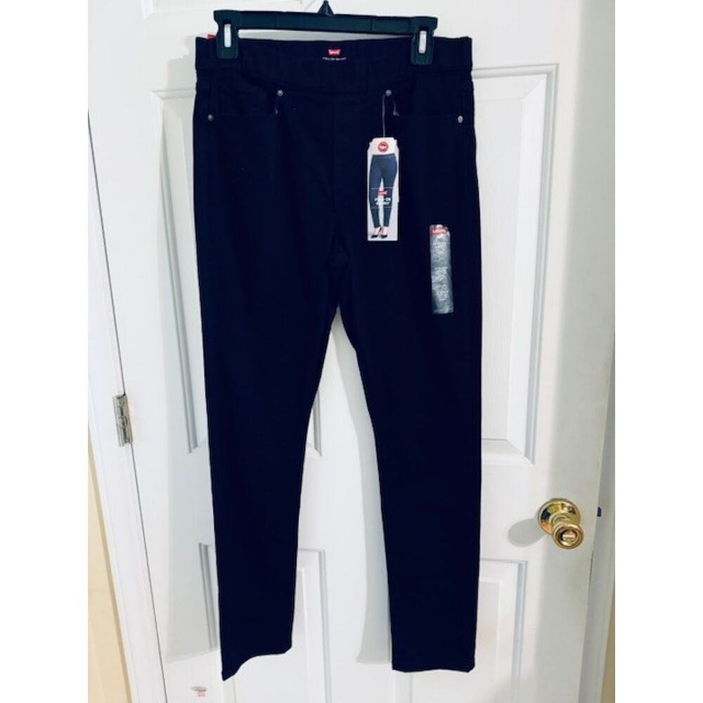 Levi’s Pull-On Skinny Jeans Black Size 8 Tummy Slimming Technology NWT